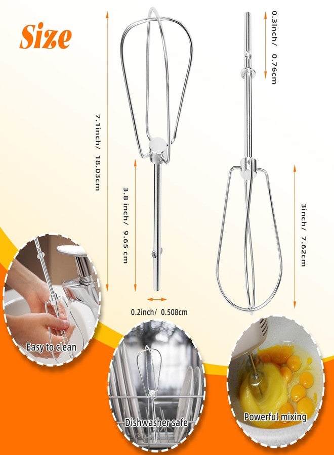 AUGHOA Hand Mixer Beaters for Kitchenaid, W10490648 Beaters Attachments Compatible with KitchenAid Hand Mixer KHM2B AP5644233 PS4082859 - Image 3